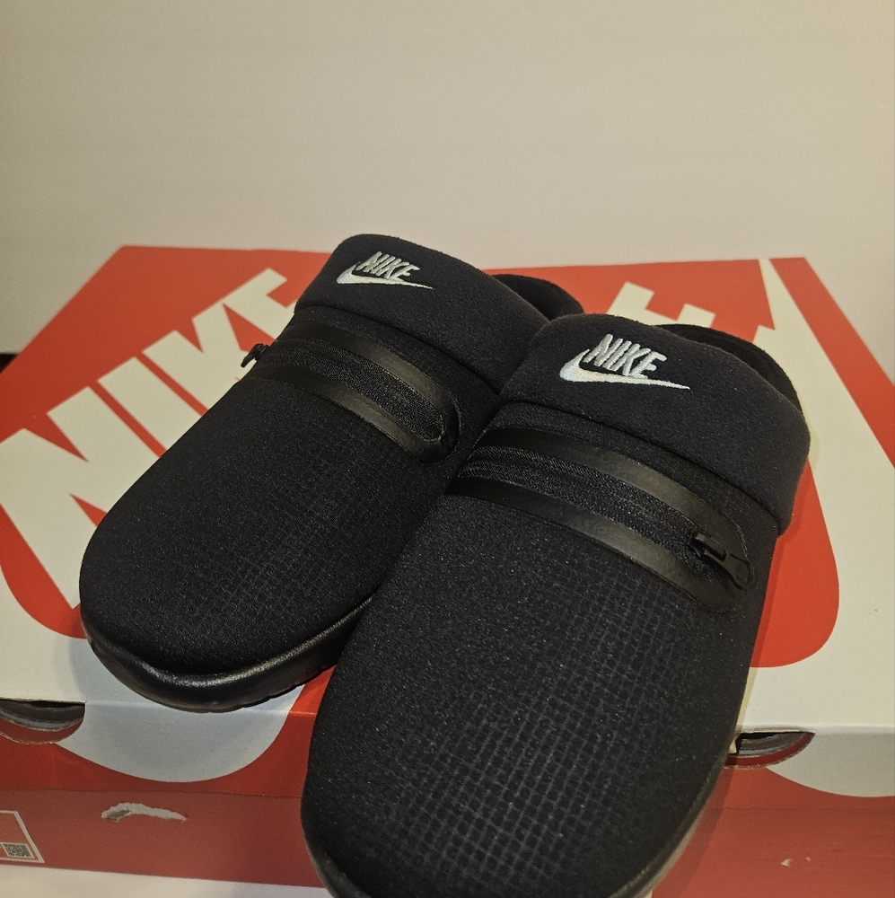 MEN'S NIKE Burrow Black/Metallic Silver/Black Slip On Shoes - Picture 10 of 13